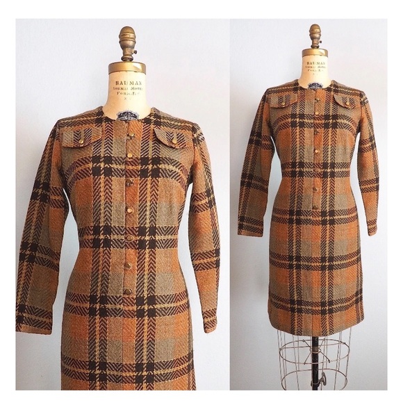 Vintage Dresses & Skirts - TONI TODD 1960’s 1970’s wool vintage dress